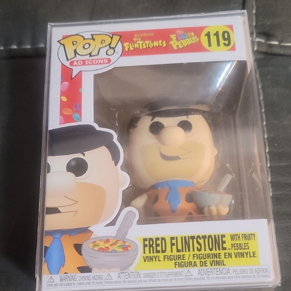 Funko Pop Fred Flintstone with Fruity Pebbles Figure